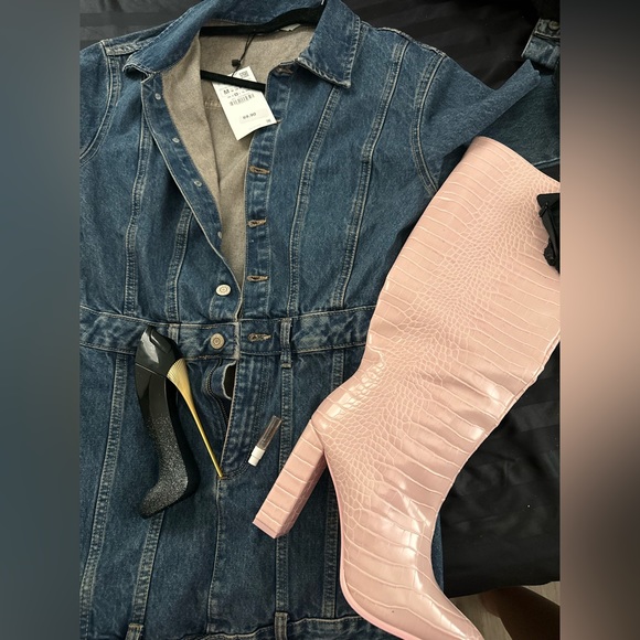 Zara TRF Denim Dress - Picture 5 of 5